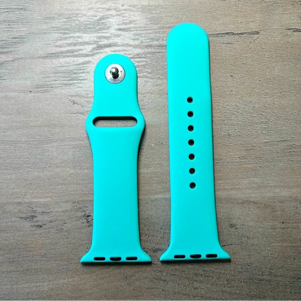 Apple Watch Bands 38 40mm Silicone Sport Strap Set 3pc Navy Red Blue S - M - Picture 13 of 16